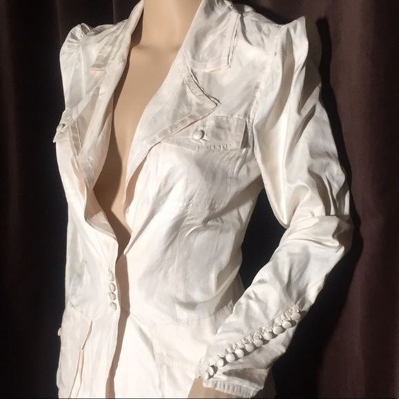 Tom Ford Yves Saint Laurent Runway Ivory Set French 38 - Picture 4 of 10